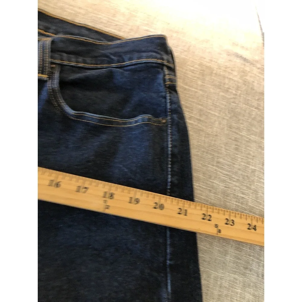 Levis 505 Jeans Men 36x31 Blue Dark Wash Regular Fit Tag 36x32
